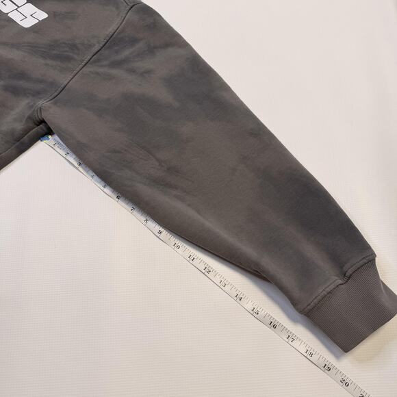 Gymshark Hoodie Mens Medium Gray Tie Dye GS Logo Pullover Sweatshirt Athletic - Picture 7 of 9